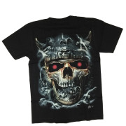 Camiseta calavera vikinga